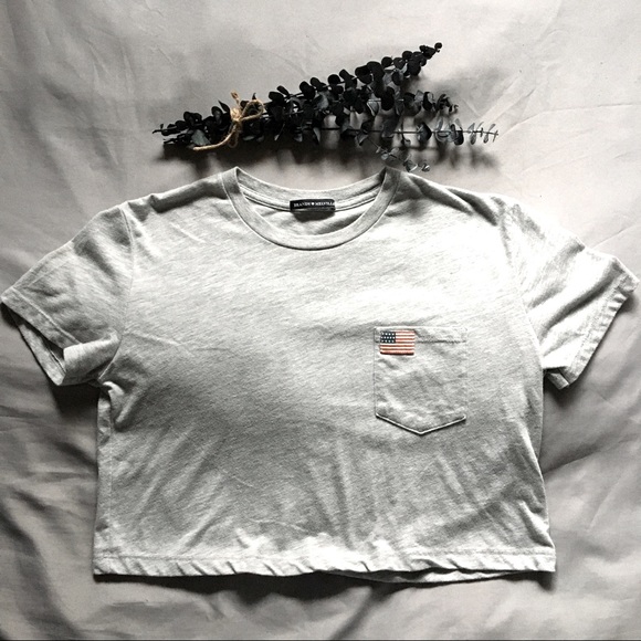 Brandy Melville / USA Crop Tee - Picture 1 of 5